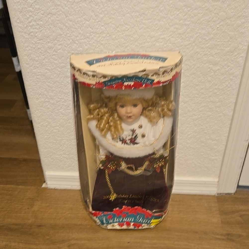 Victorian Doll with Blonde Curls